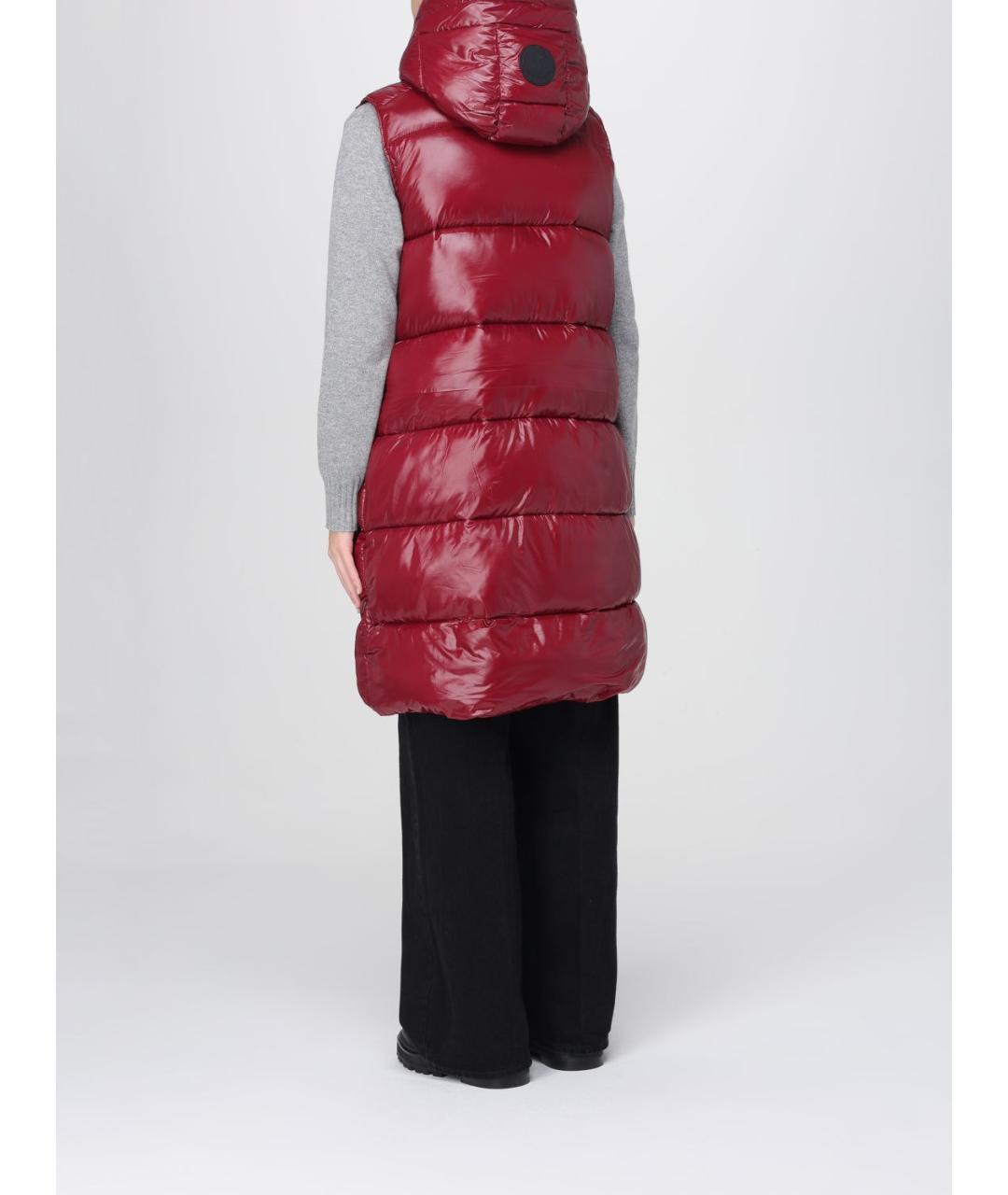 SAVE THE DUCK Бордовый полиамидовый жилет, фото 2