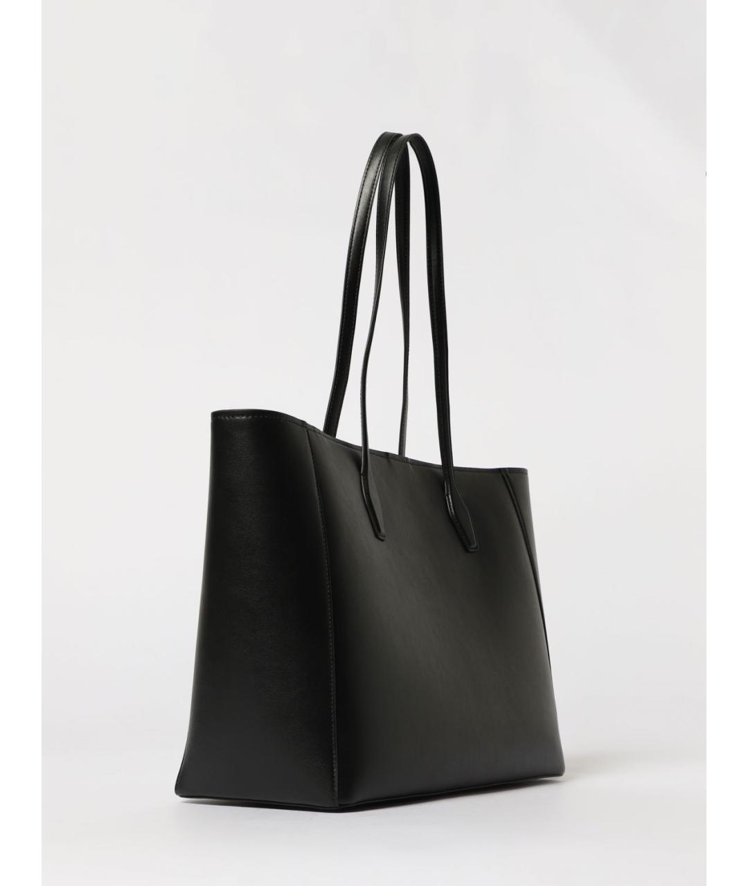 HUGO BOSS Черная кожаная сумка тоут, фото 2