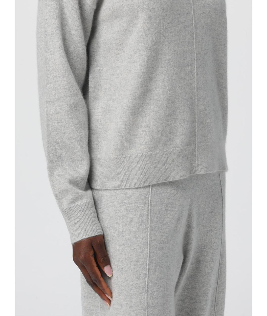 HUGO BOSS Серый шерстяной джемпер / свитер, фото 4