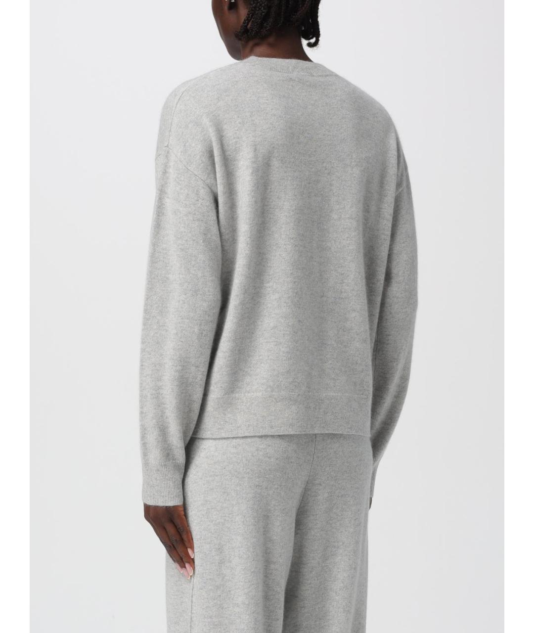 HUGO BOSS Серый шерстяной джемпер / свитер, фото 3