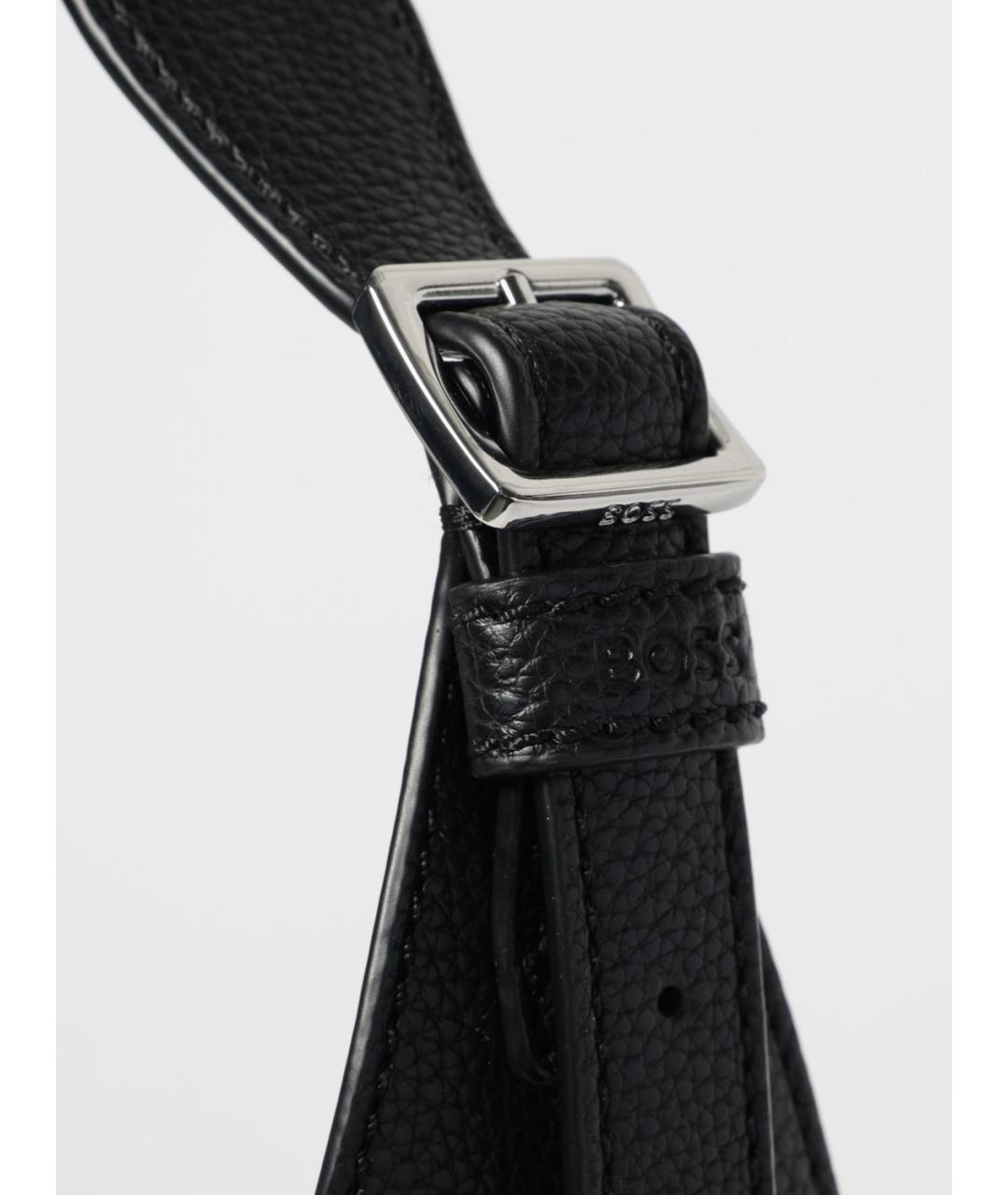 HUGO BOSS Черная сумка через плечо из искусственной кожи, фото 3