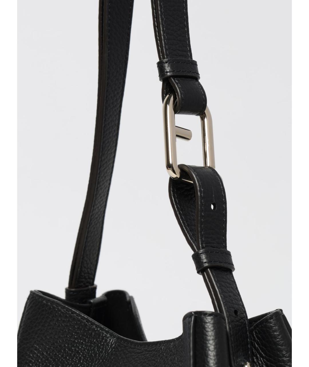 FURLA Черная кожаная сумка через плечо, фото 3