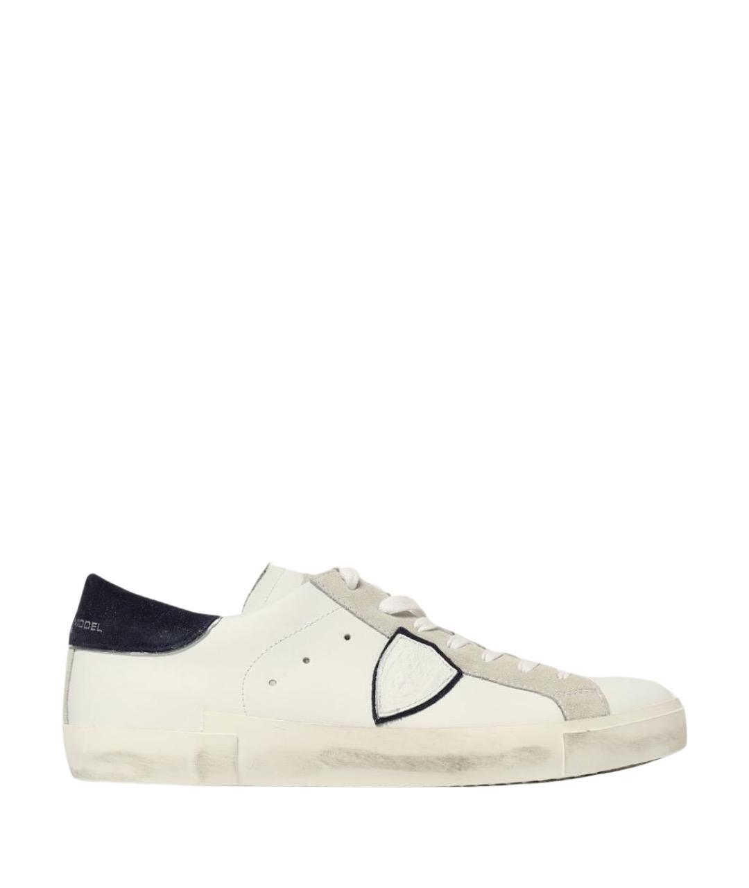 PHILIPPE MODEL Белые низкие кроссовки / кеды, фото 1