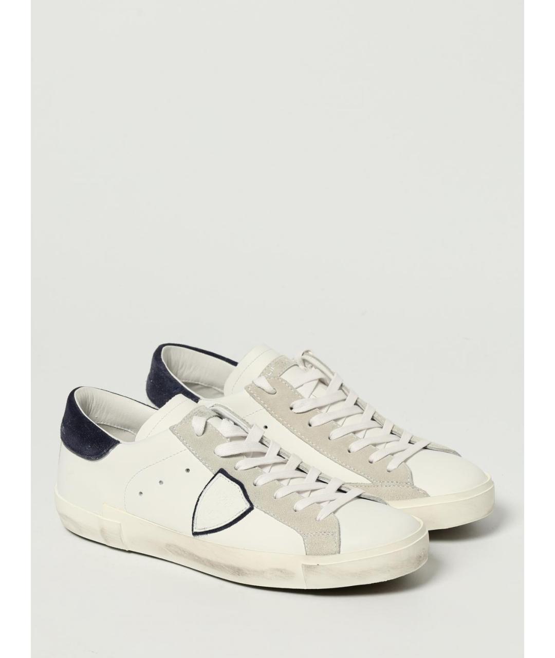 PHILIPPE MODEL Белые низкие кроссовки / кеды, фото 2