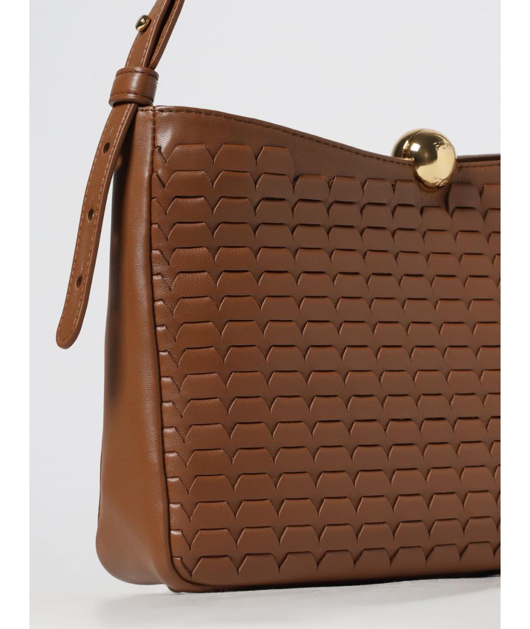 FURLA Коричневая кожаная сумка через плечо, фото 3