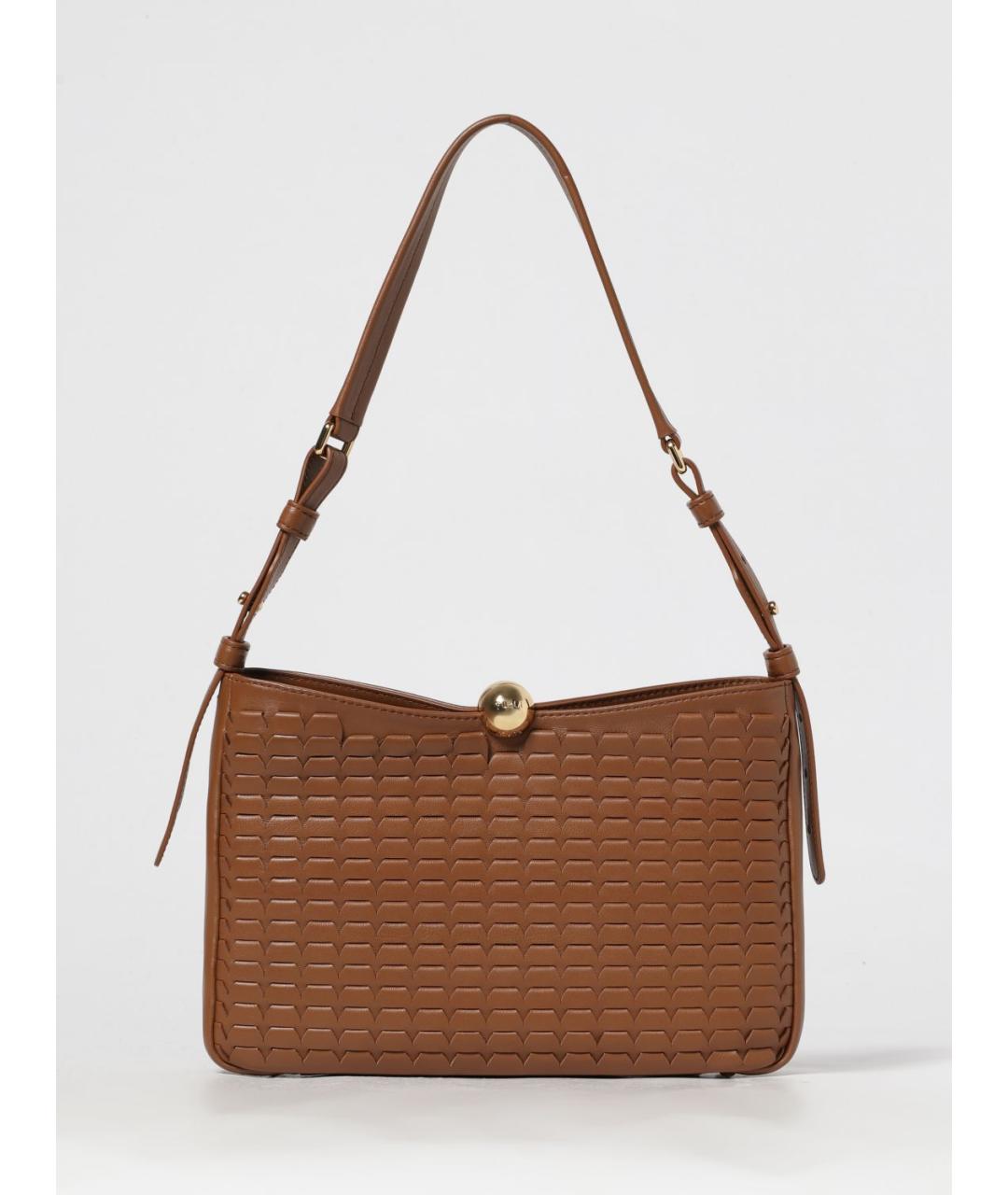 FURLA Коричневая кожаная сумка через плечо, фото 4