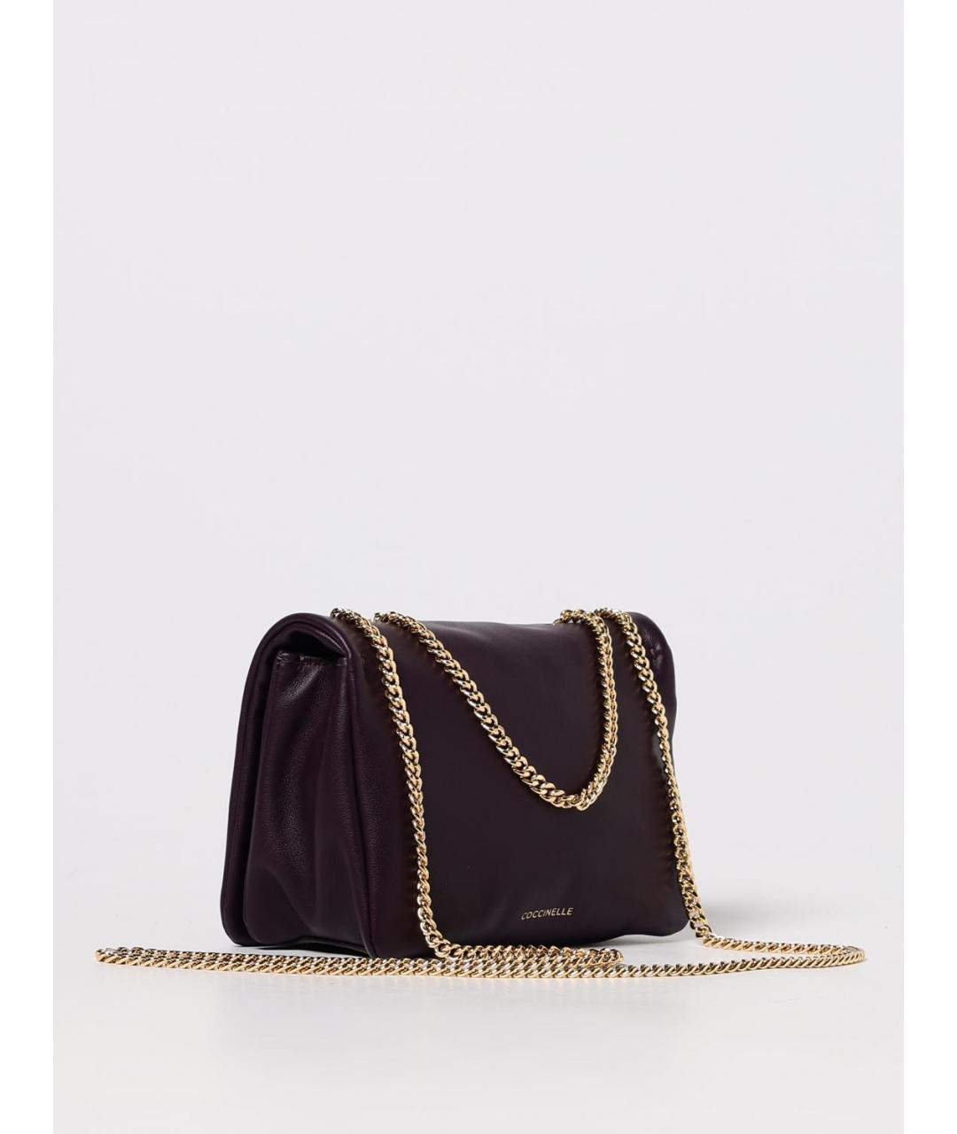 COCCINELLE Фиолетовая кожаная сумка через плечо, фото 2