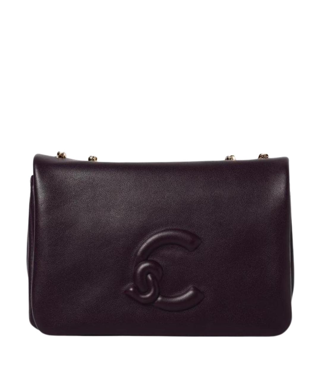 COCCINELLE Фиолетовая кожаная сумка через плечо, фото 1