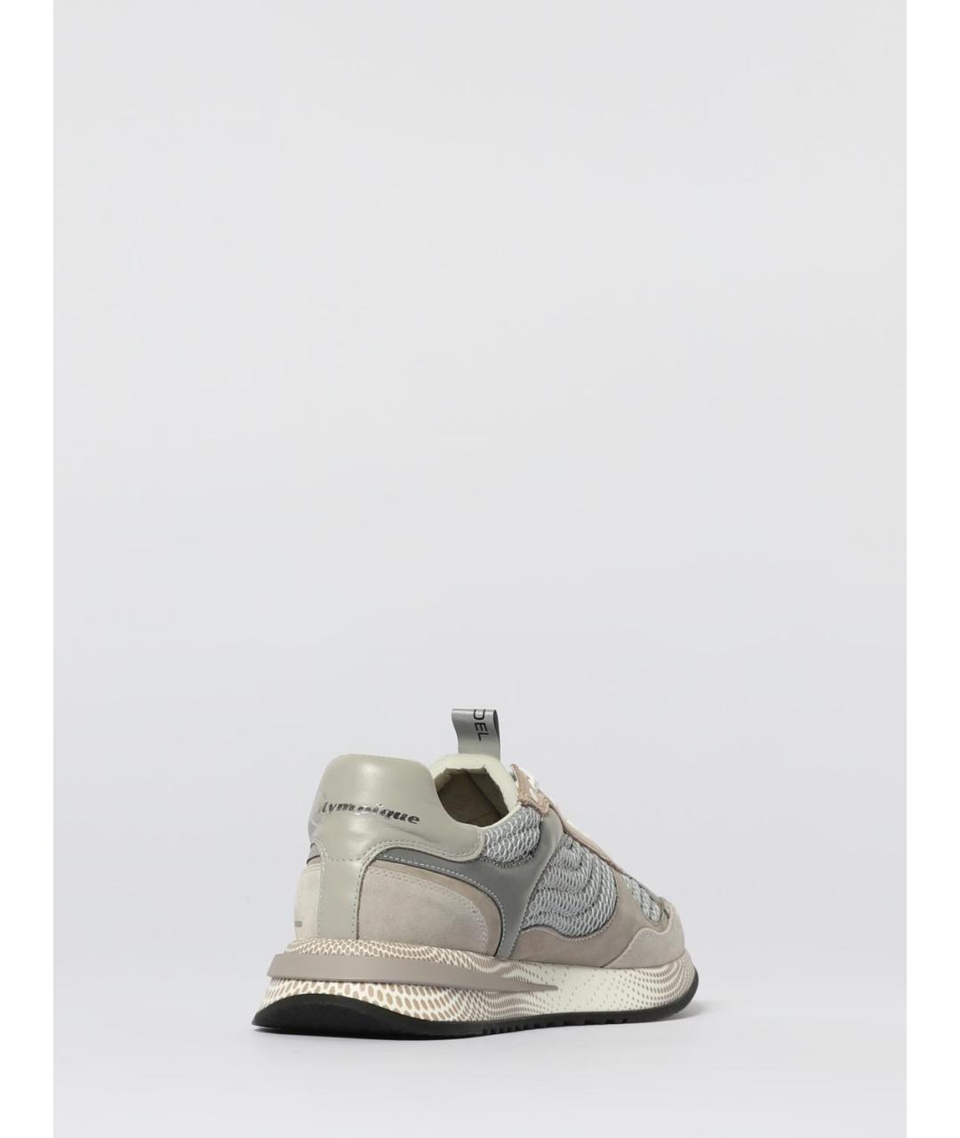 PHILIPPE MODEL Серые текстильные низкие кроссовки / кеды, фото 3