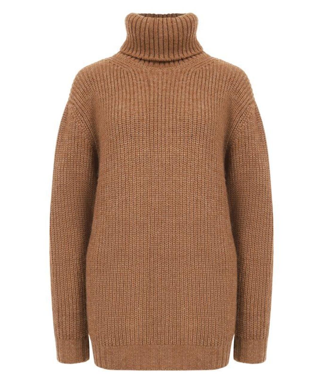 MOSCHINO Коричневый шерстяной джемпер / свитер, фото 1