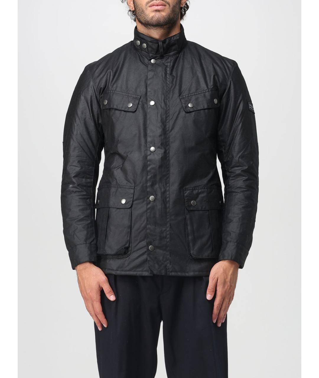 BARBOUR Черная хлопковая куртка, фото 5