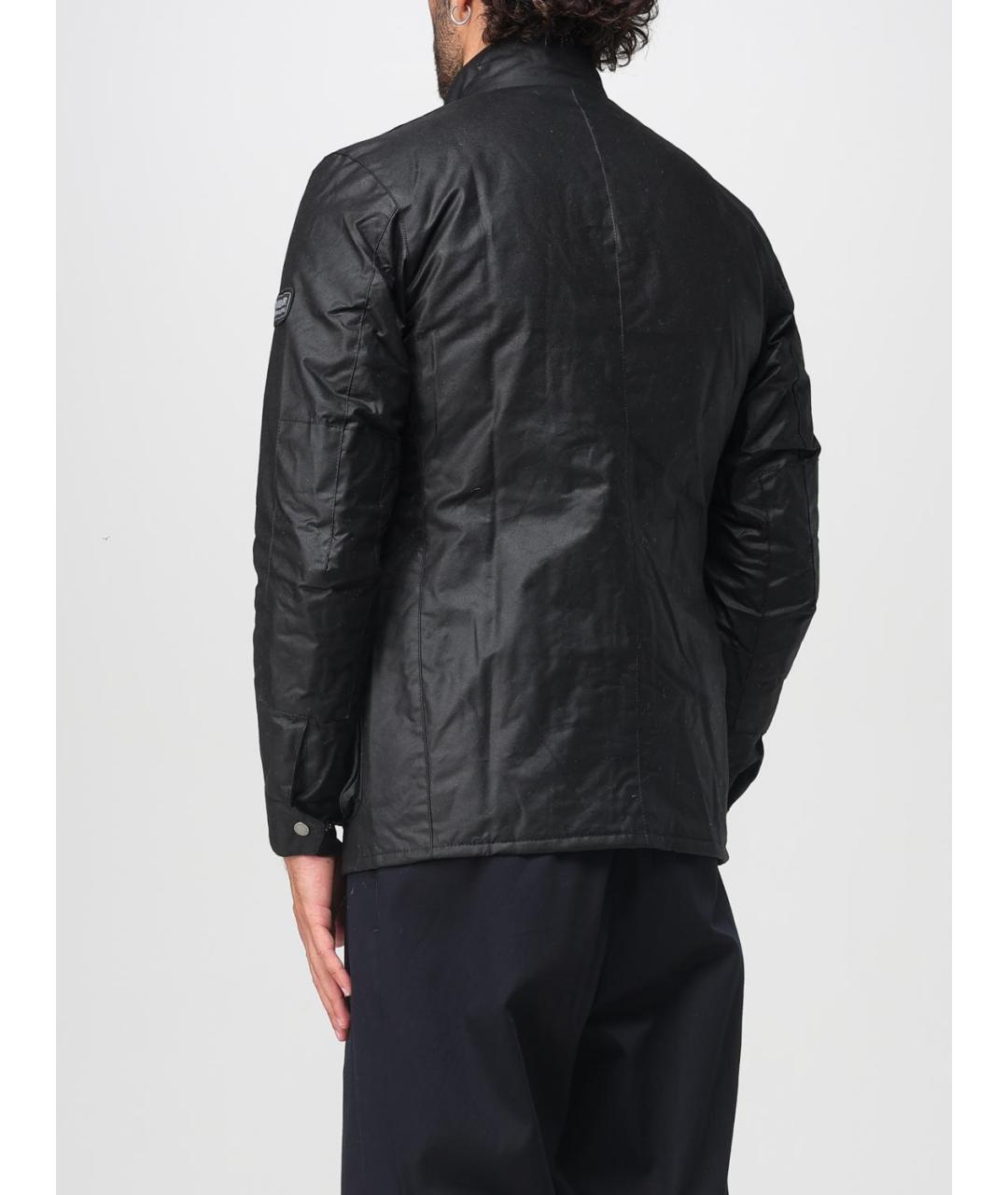 BARBOUR Черная хлопковая куртка, фото 2