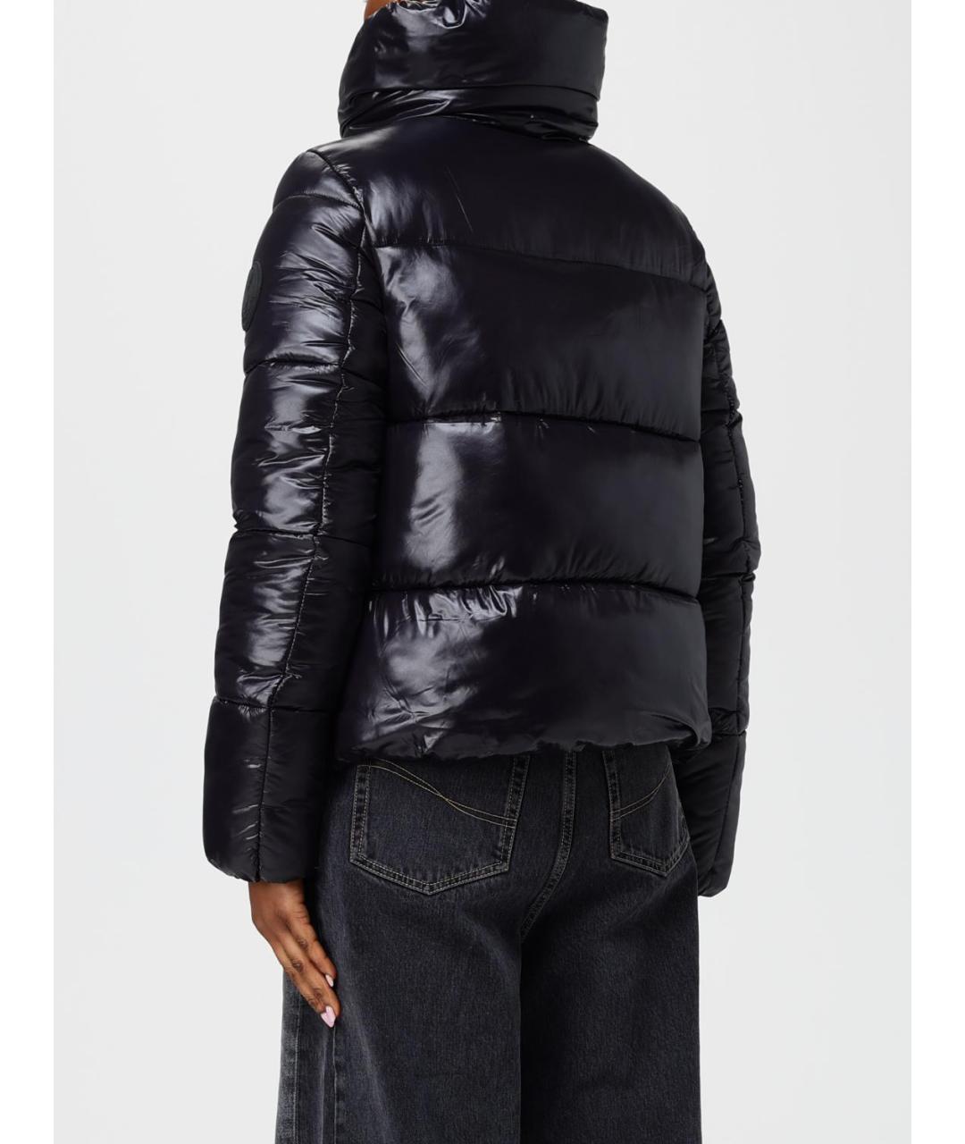 SAVE THE DUCK Черный полиамидовый пуховик, фото 3