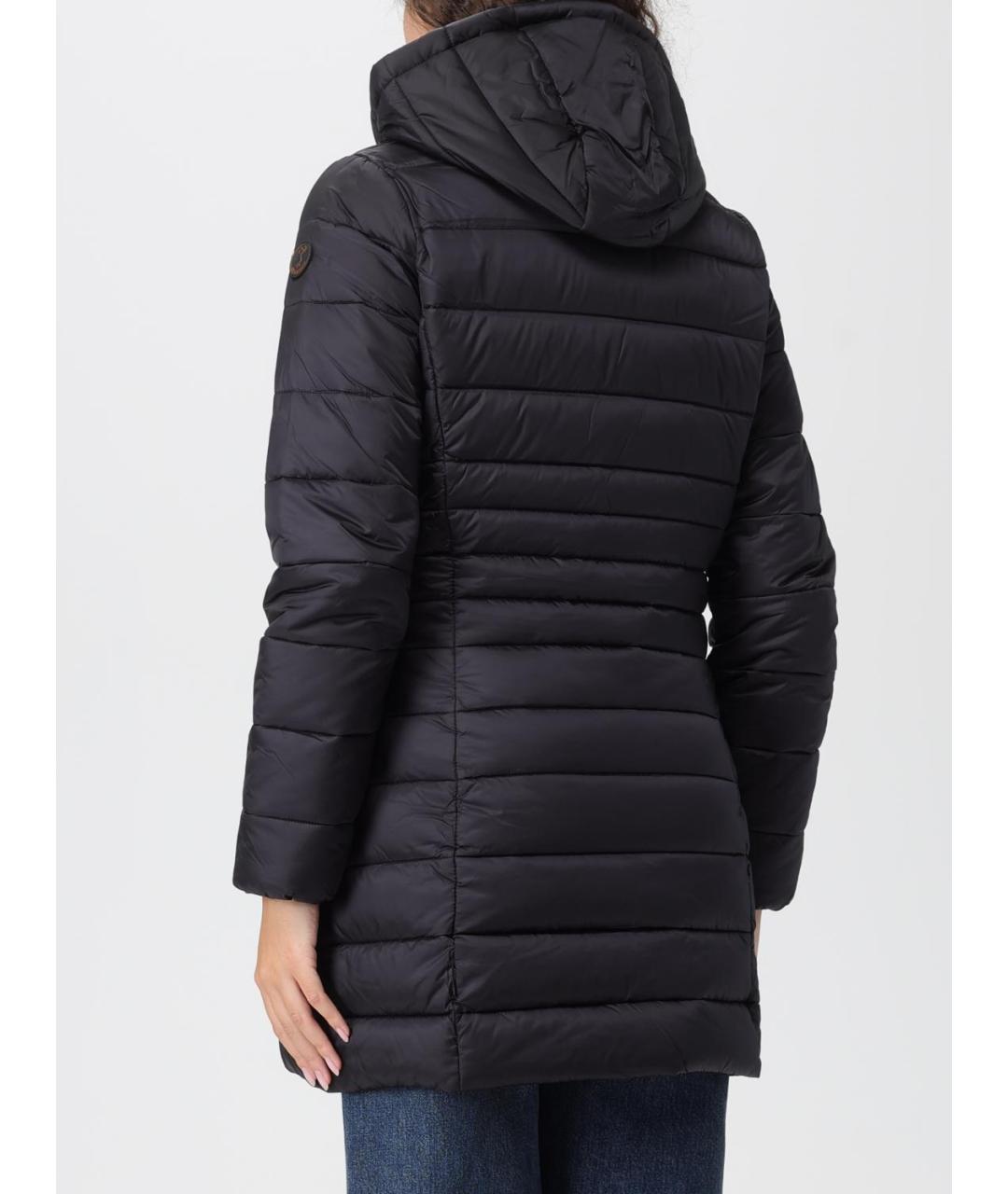 SAVE THE DUCK Черный полиамидовый пуховик, фото 3