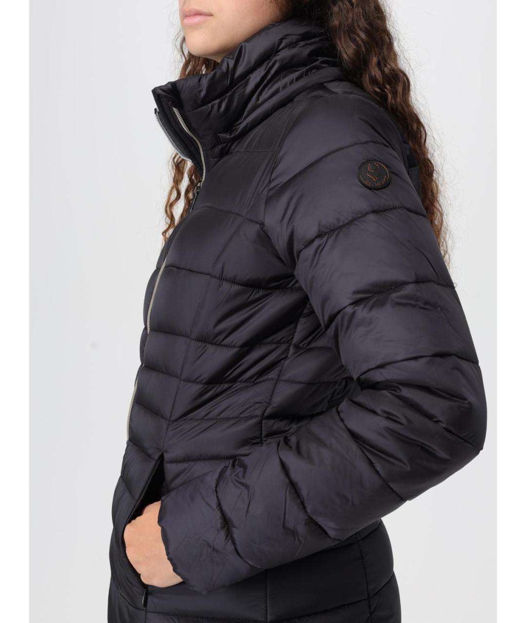 SAVE THE DUCK Черный полиамидовый пуховик, фото 5