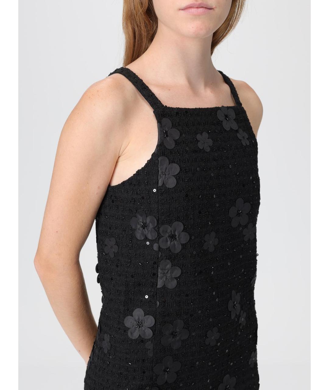 TWIN-SET Черное полиэстеровое платье, фото 3