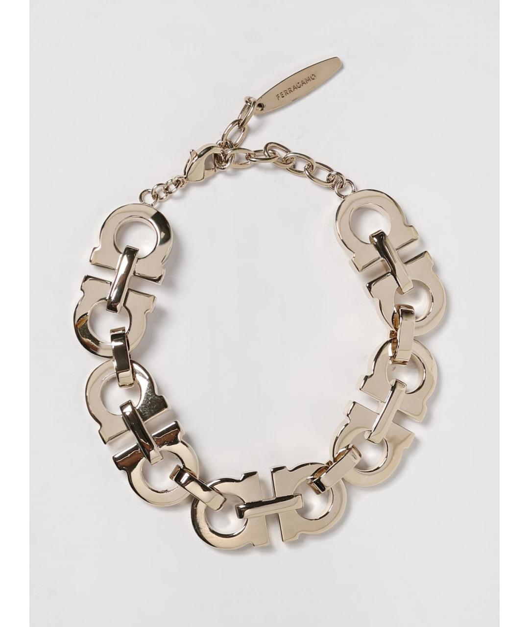 FERRAGAMO Золотой металлический браслет, фото 3