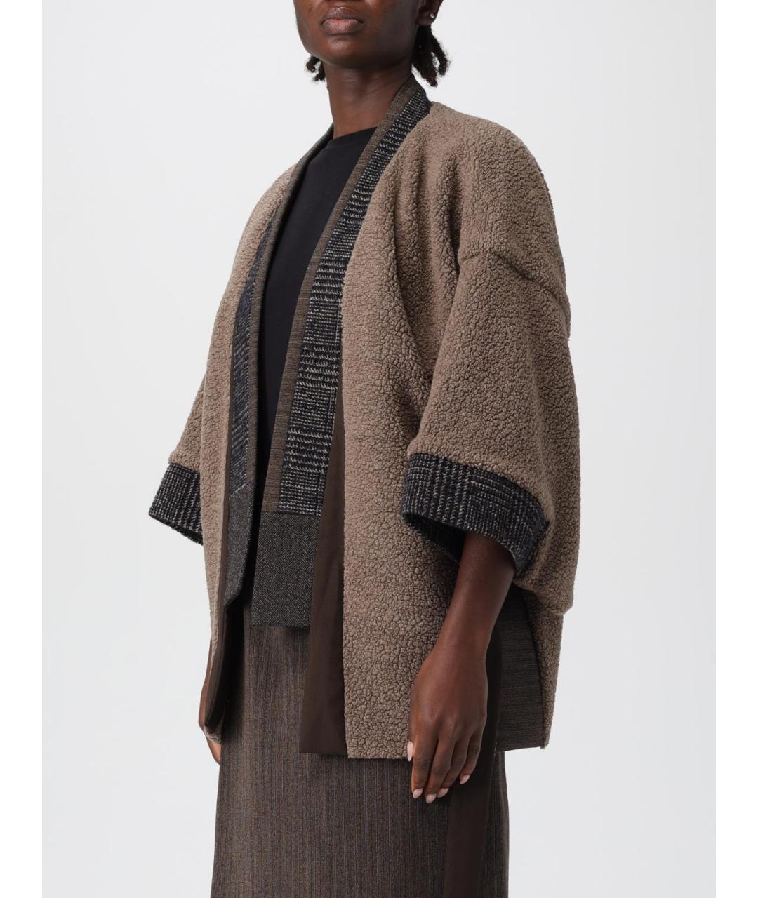 ANTONIO MARRAS Коричневый вискозный кардиган, фото 4