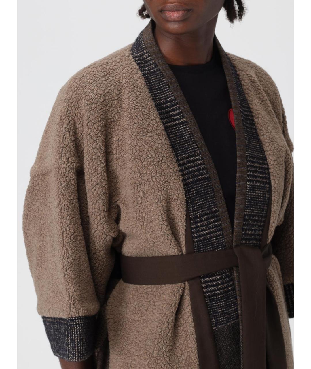 ANTONIO MARRAS Коричневый вискозный кардиган, фото 5