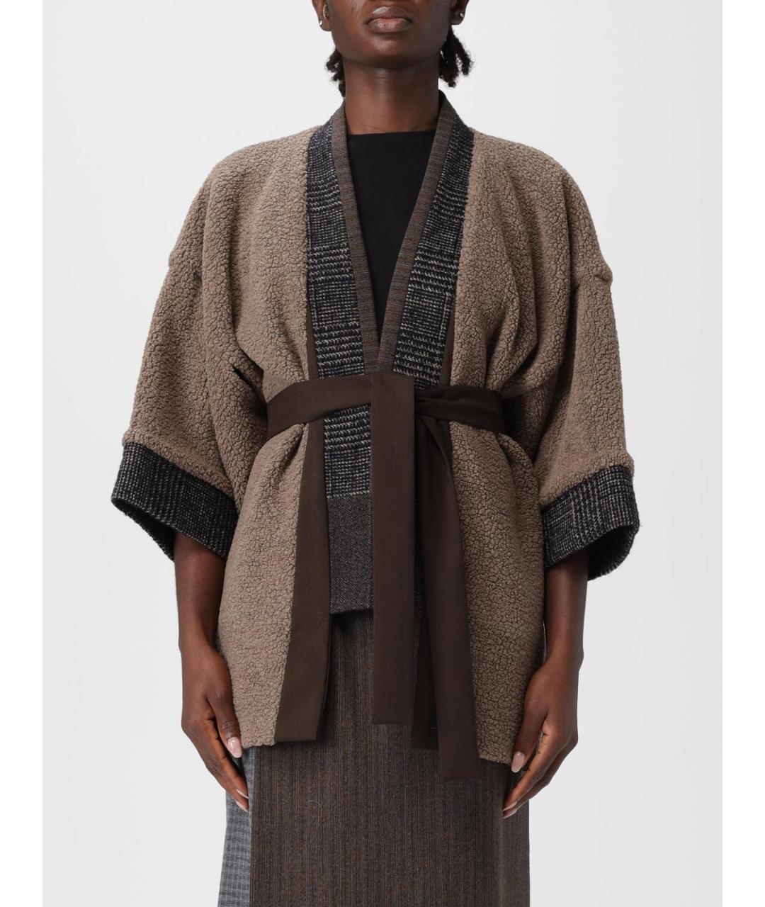 ANTONIO MARRAS Коричневый вискозный кардиган, фото 6