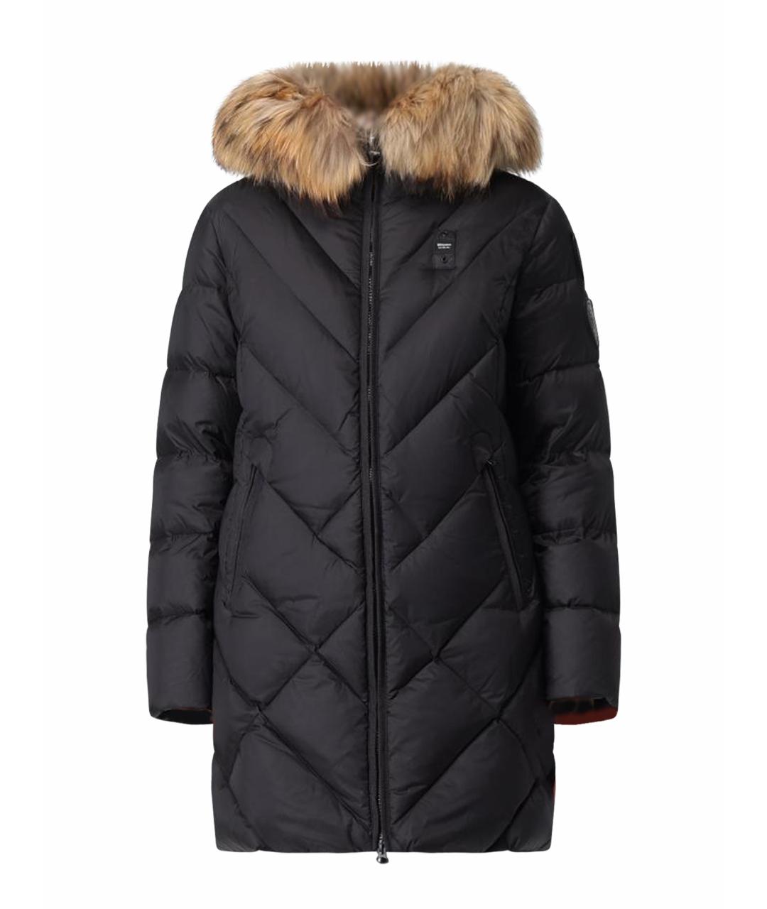 BLAUER Черный полиамидовый пуховик, фото 1