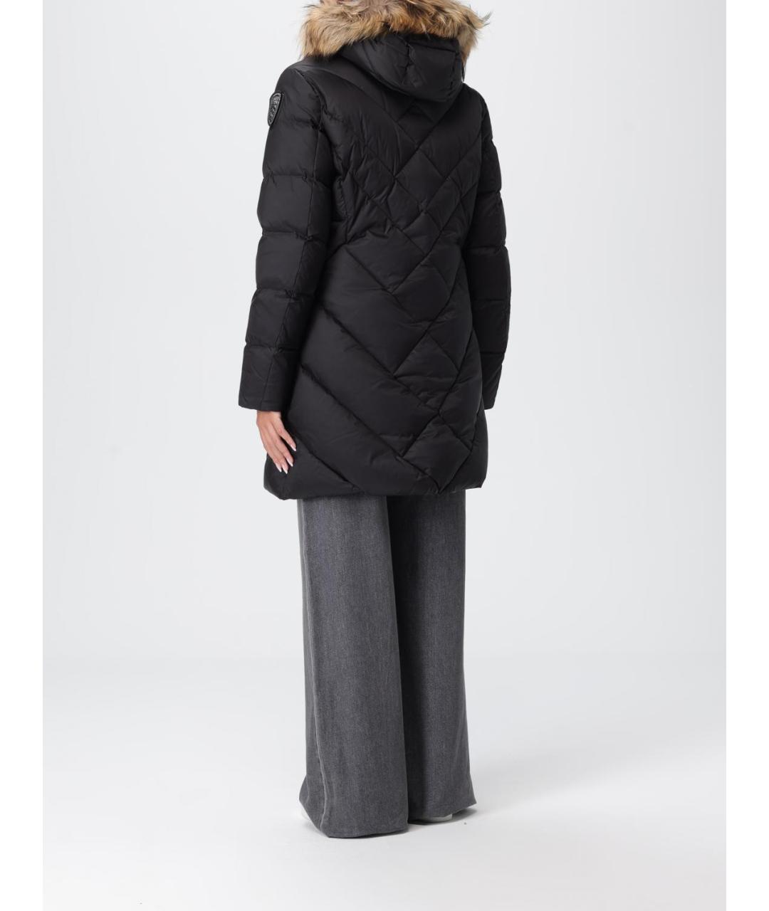 BLAUER Черный полиамидовый пуховик, фото 2