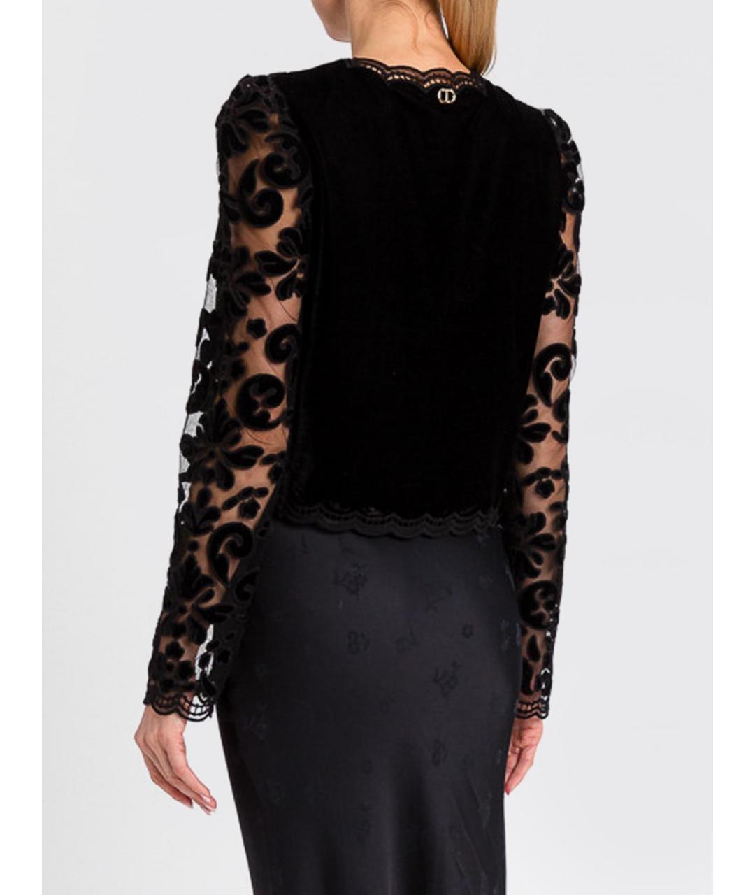 TWIN-SET Черный жакет/пиджак, фото 2