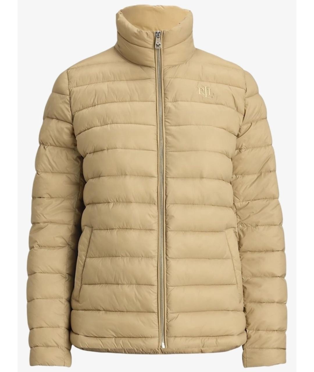 RALPH LAUREN Бежевая полиамидовая куртка, фото 1