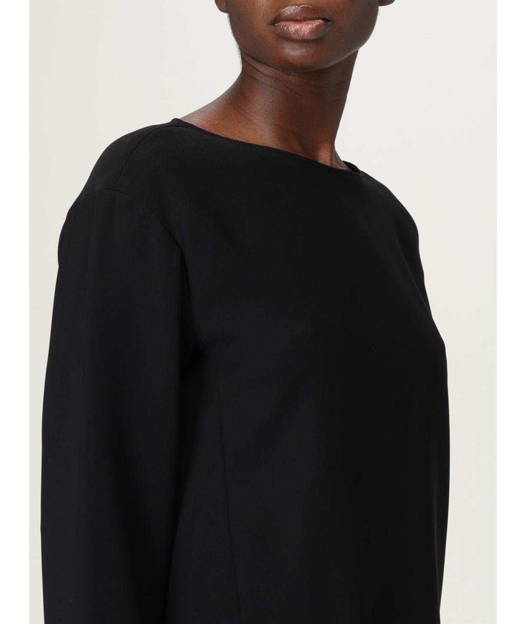 EMPORIO ARMANI Черный полиэстеровый джемпер / свитер, фото 3