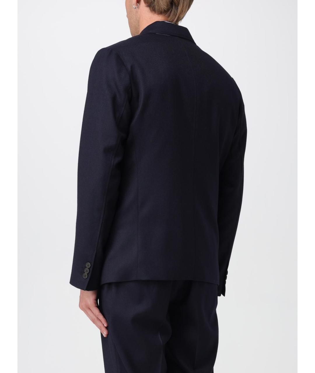 EMPORIO ARMANI Синий шерстяной пиджак, фото 3