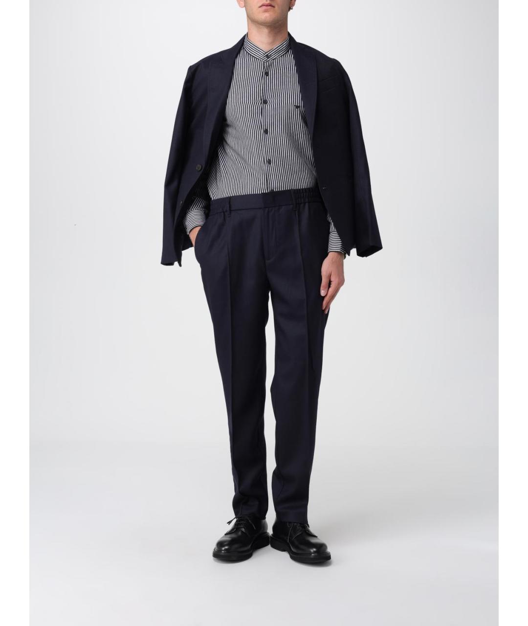 EMPORIO ARMANI Синий шерстяной пиджак, фото 2