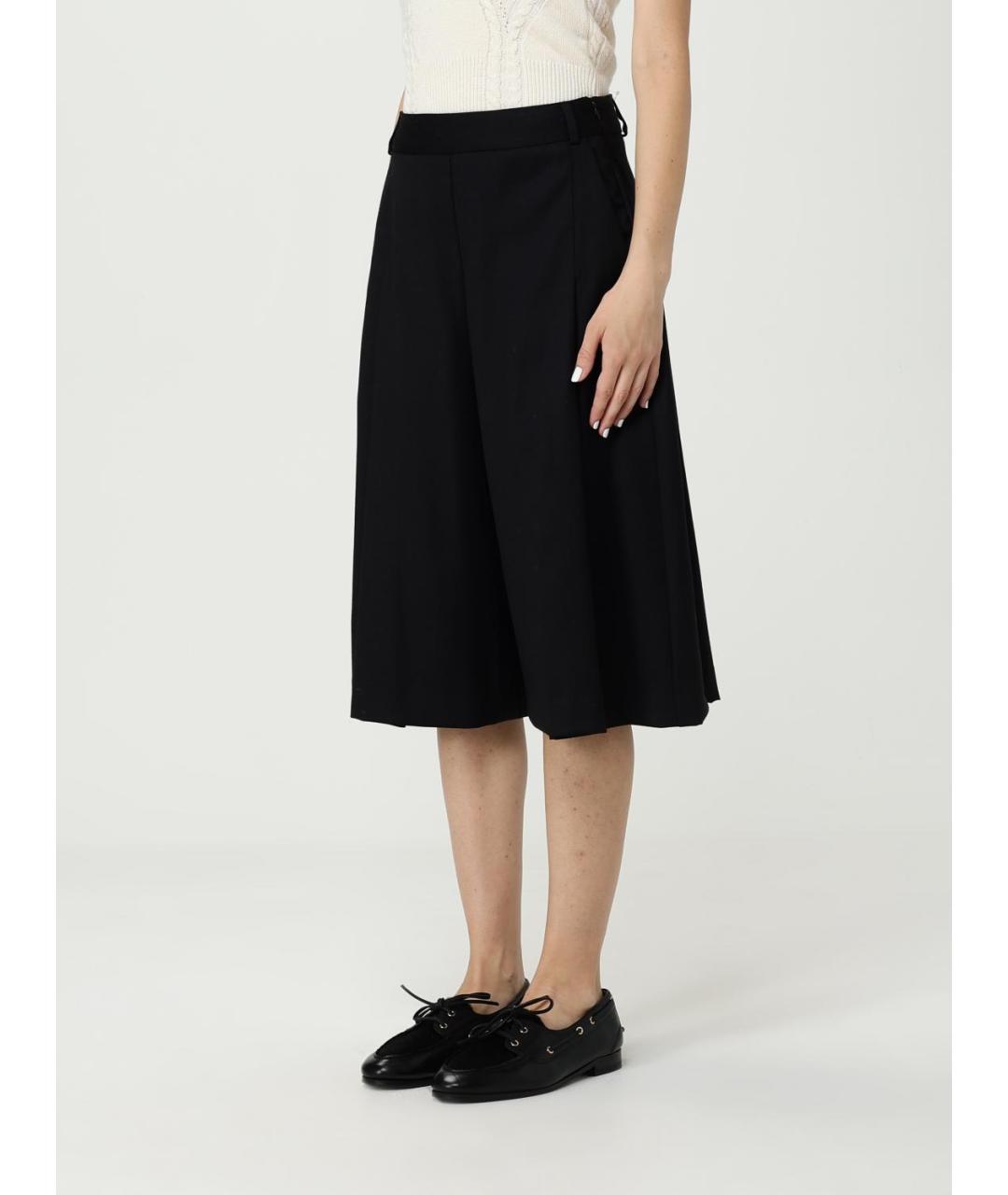 ERMANNO SCERVINO Черные шерстяные шорты, фото 4