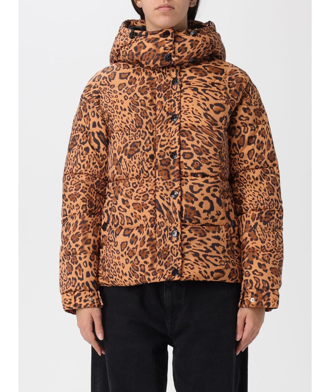 TWIN-SET Коричневый полиамидовый пуховик, фото 5