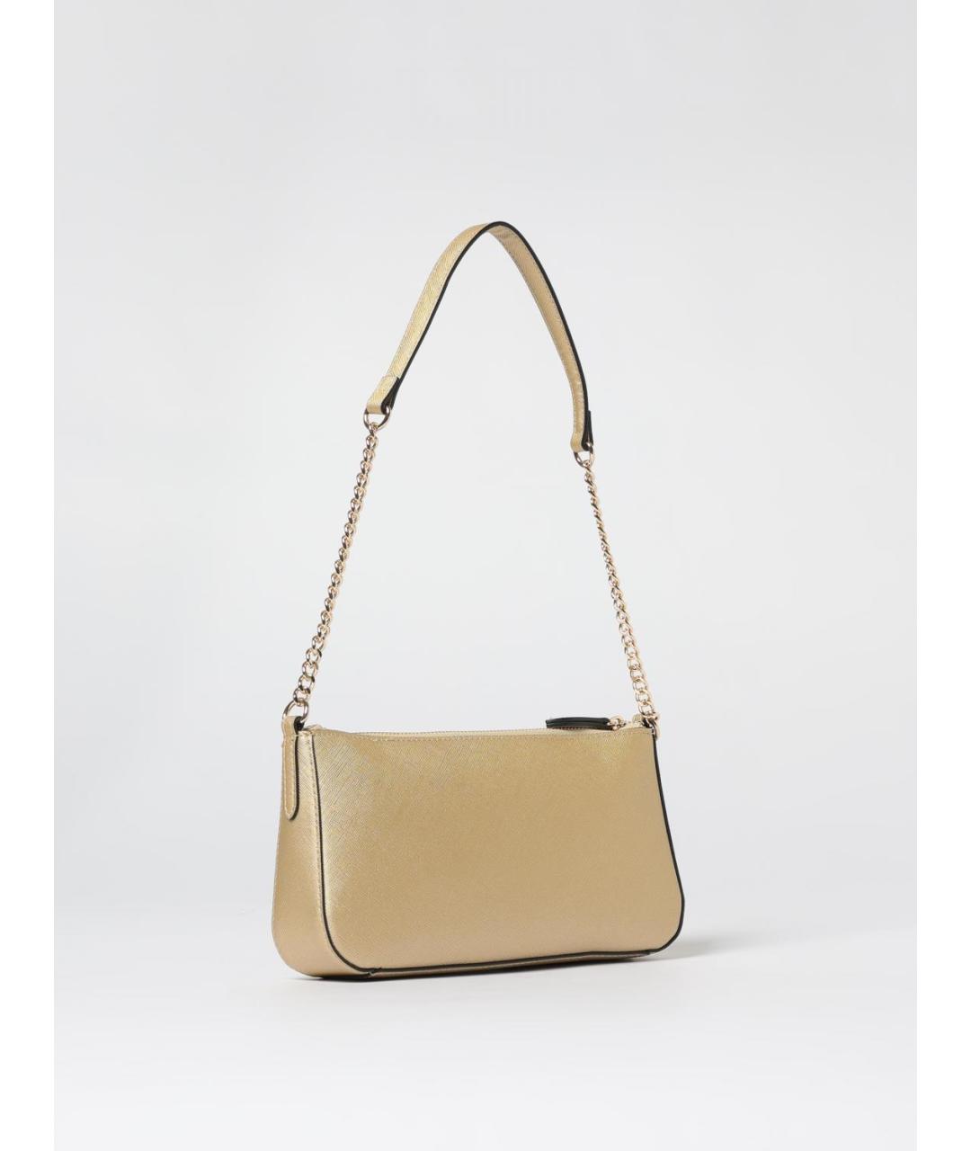 TWIN-SET Золотая сумка через плечо из искусственной кожи, фото 2