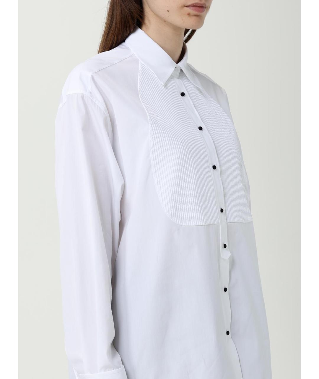 ERMANNO SCERVINO Белая хлопковая рубашка, фото 5