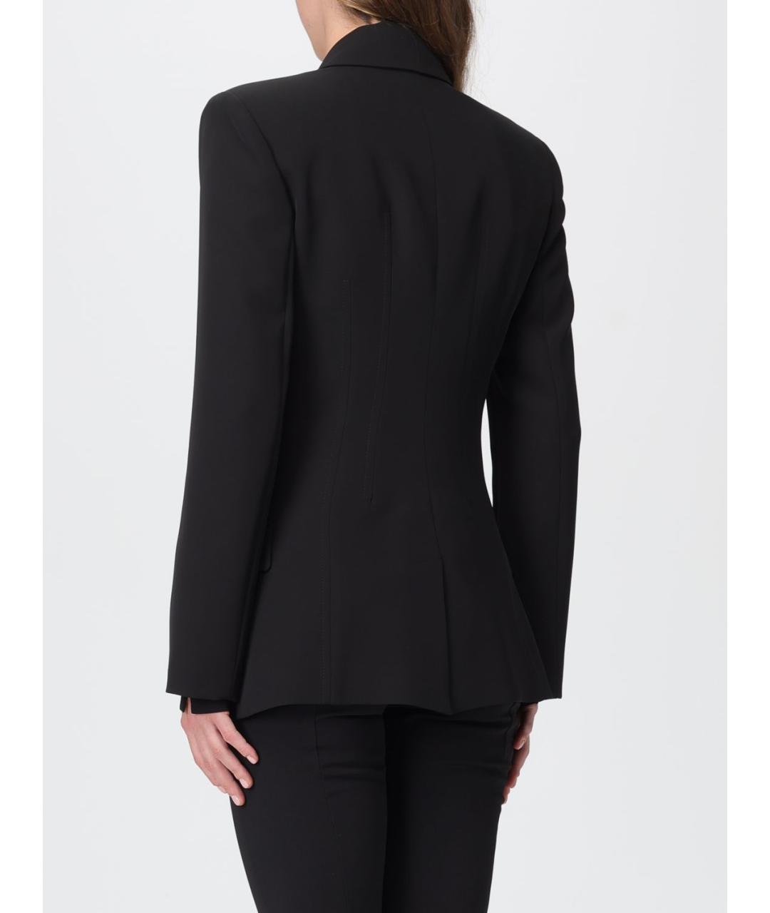 PATRIZIA PEPE Черный полиэстеровый жакет/пиджак, фото 3
