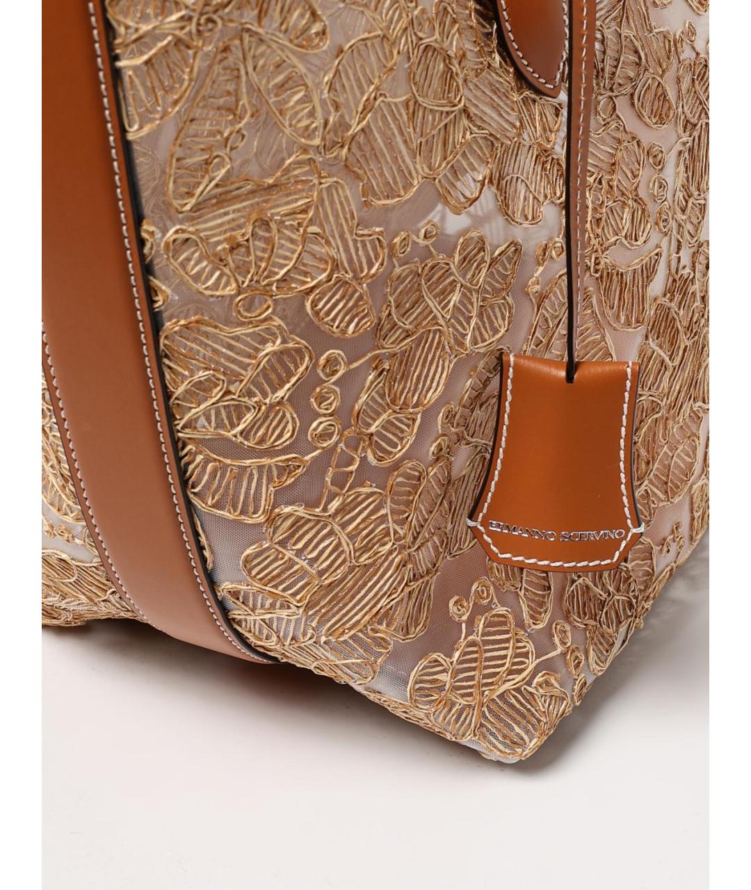 ERMANNO SCERVINO Бежевая сумка тоут, фото 4