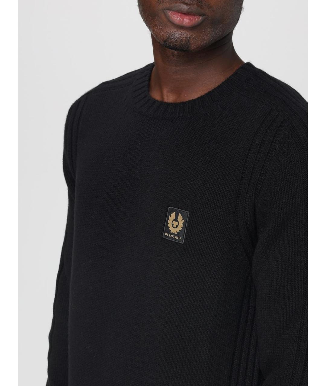 BELSTAFF Черный шерстяной джемпер / свитер, фото 3