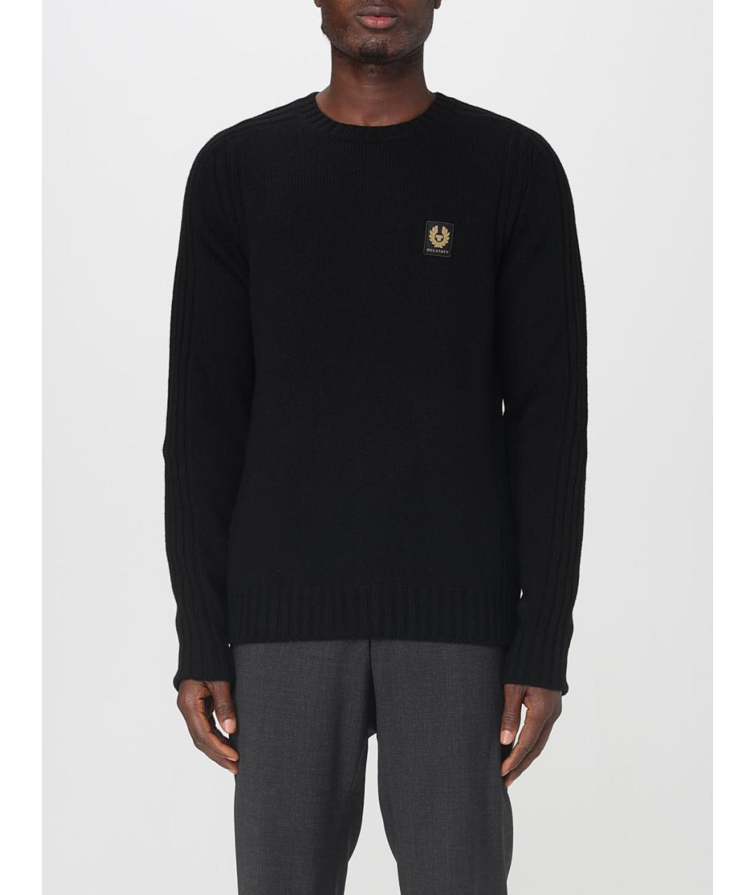 BELSTAFF Черный шерстяной джемпер / свитер, фото 4