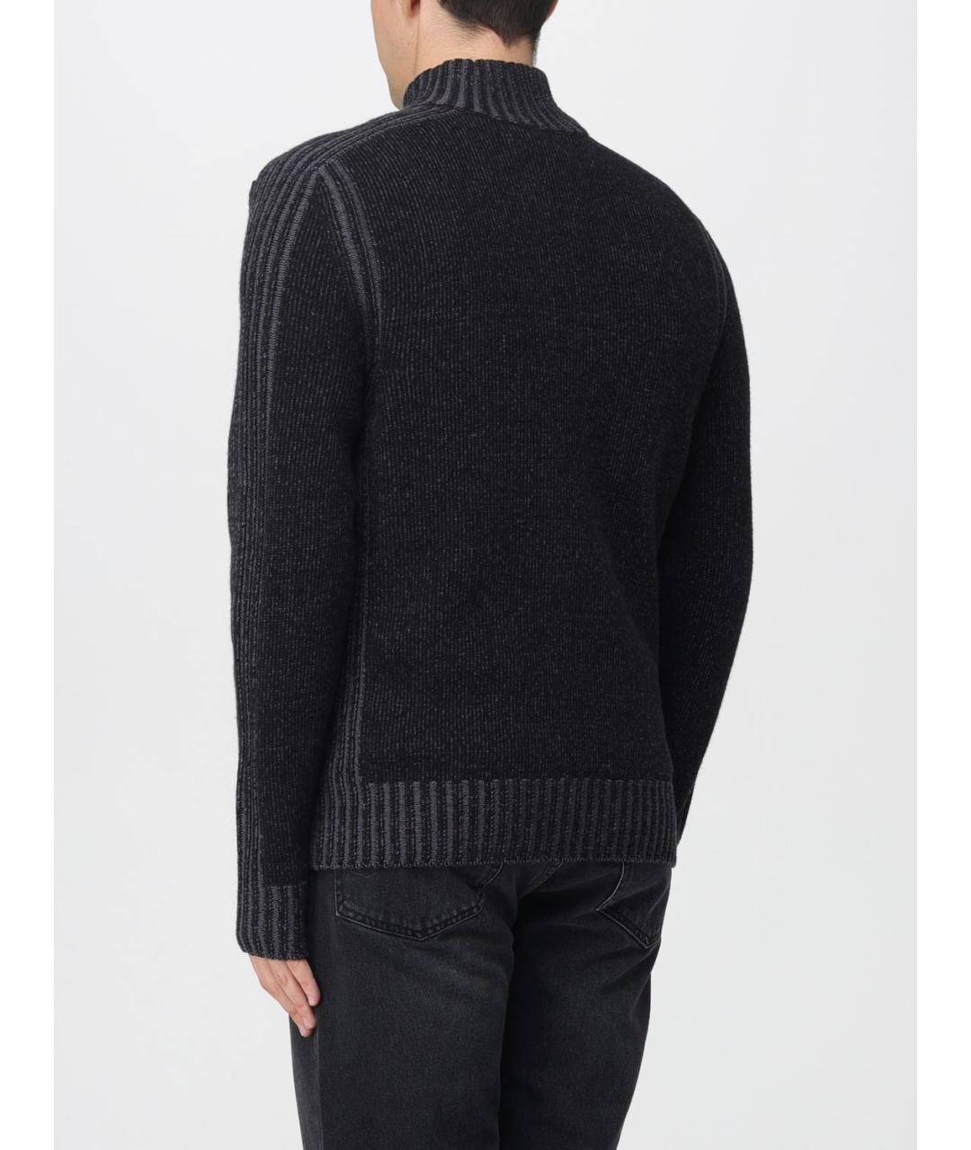 BELSTAFF Черный шерстяной кардиган, фото 2