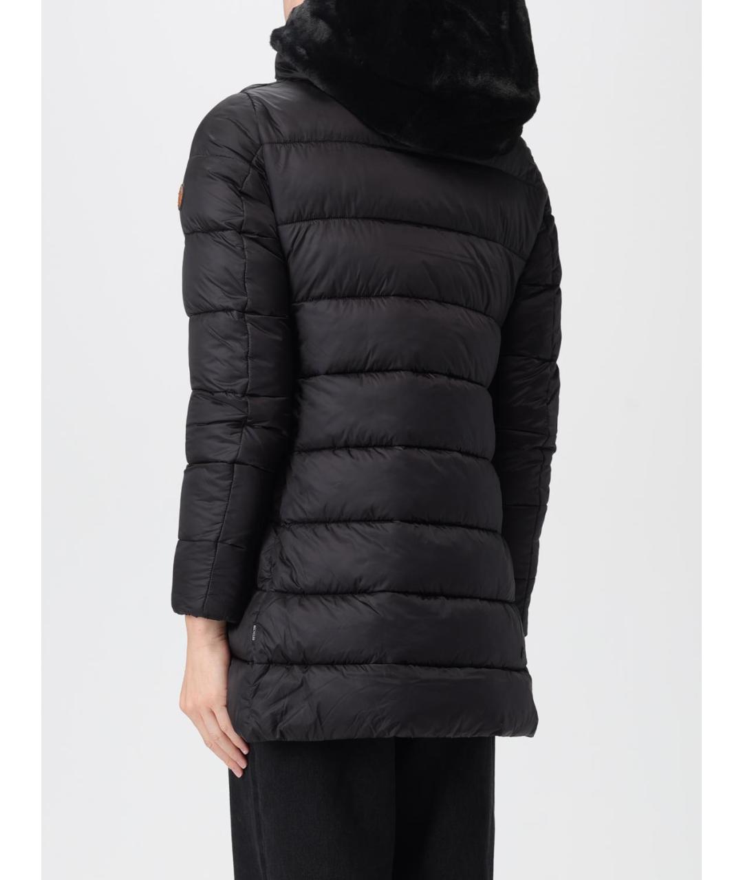 SAVE THE DUCK Черный полиамидовый пуховик, фото 2