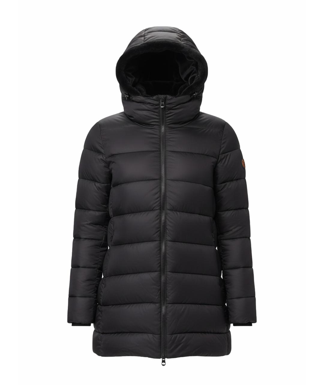 SAVE THE DUCK Черный полиамидовый пуховик, фото 1