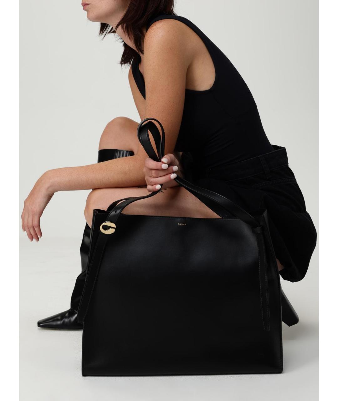 COPERNI Черная кожаная сумка тоут, фото 2