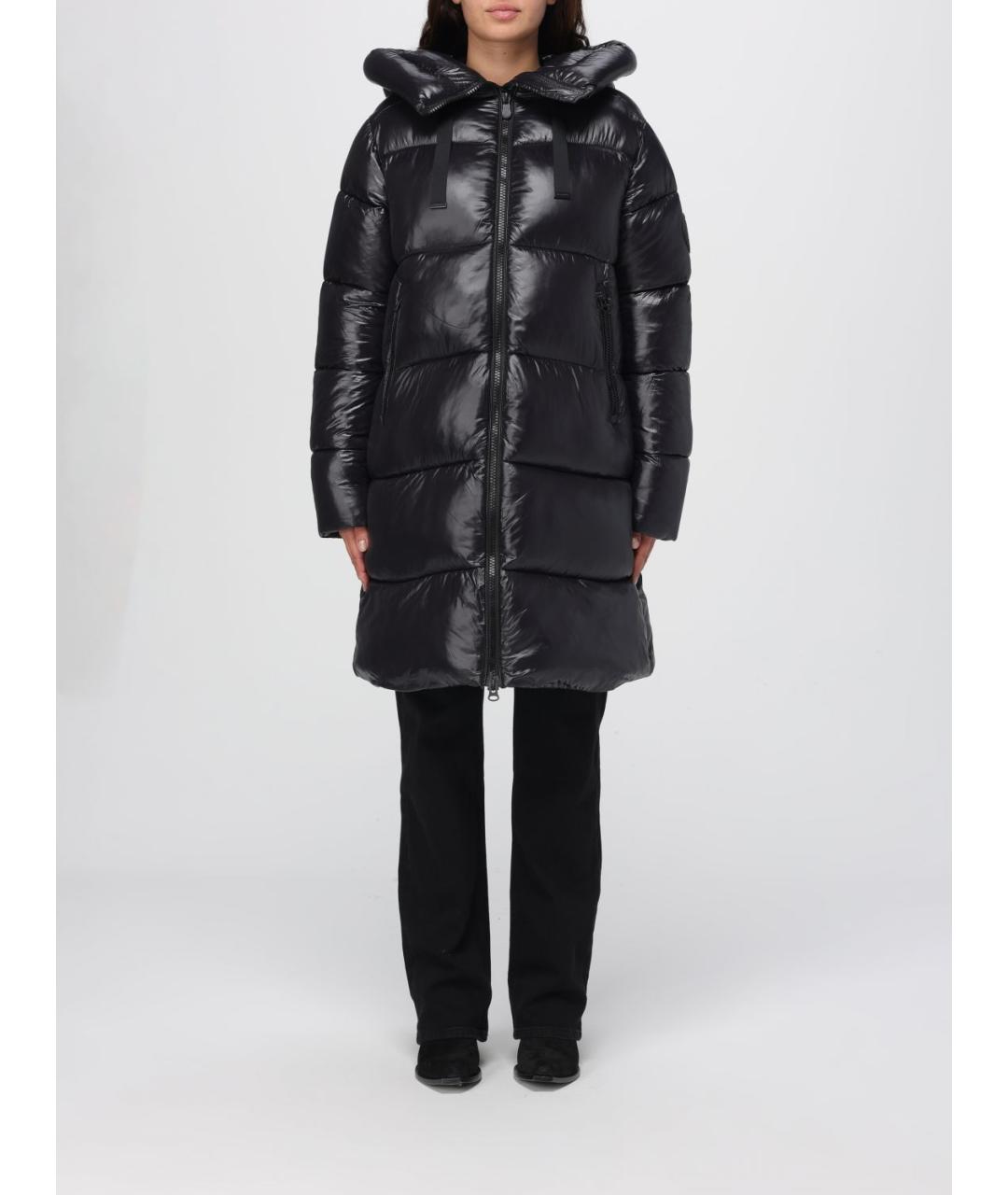 SAVE THE DUCK Черный полиамидовый пуховик, фото 5