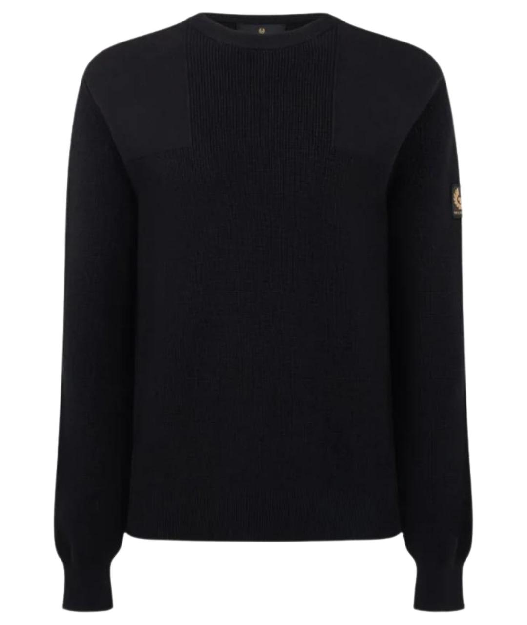 BELSTAFF Черный хлопковый джемпер / свитер, фото 1