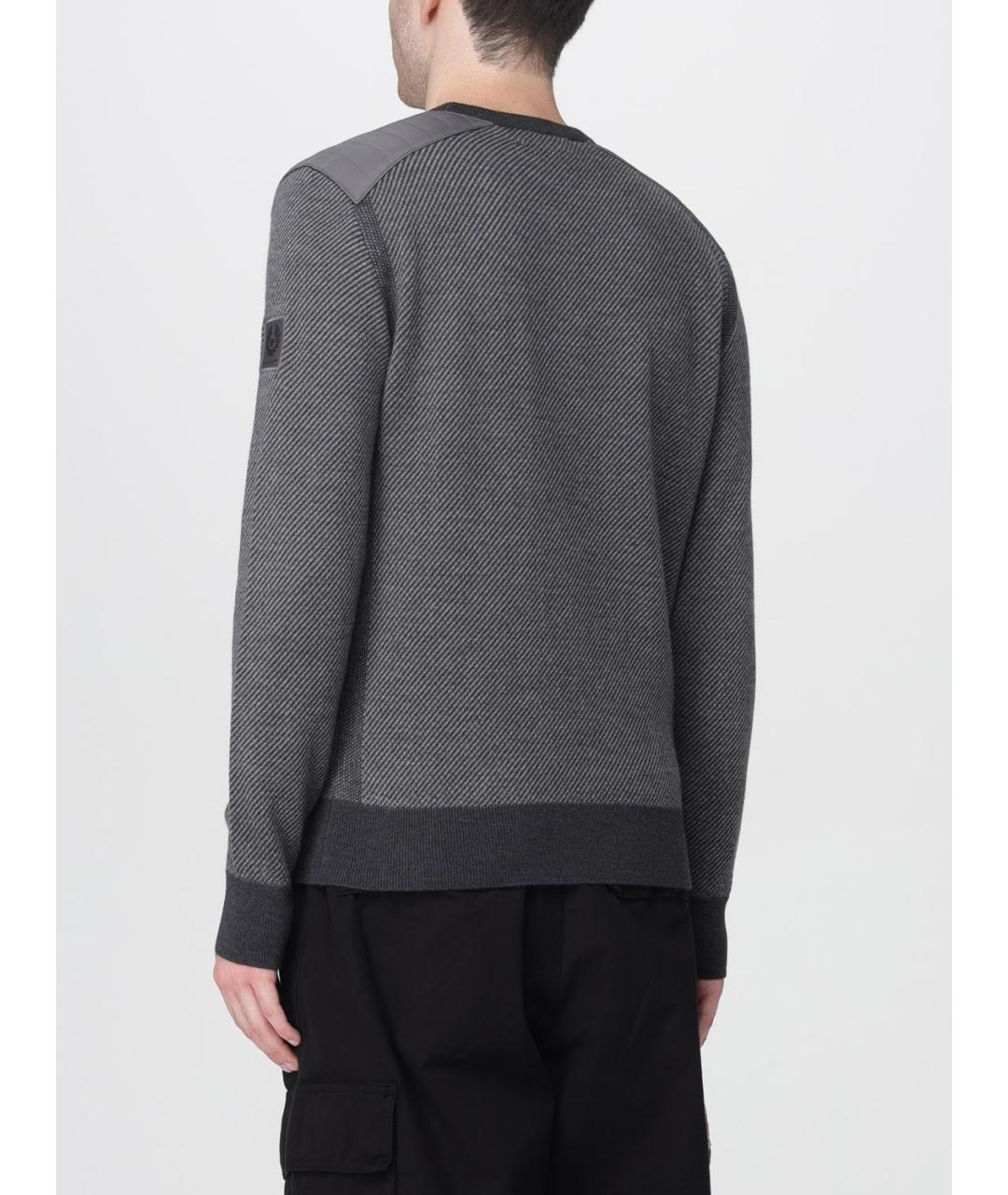 BELSTAFF Серый шерстяной джемпер / свитер, фото 2