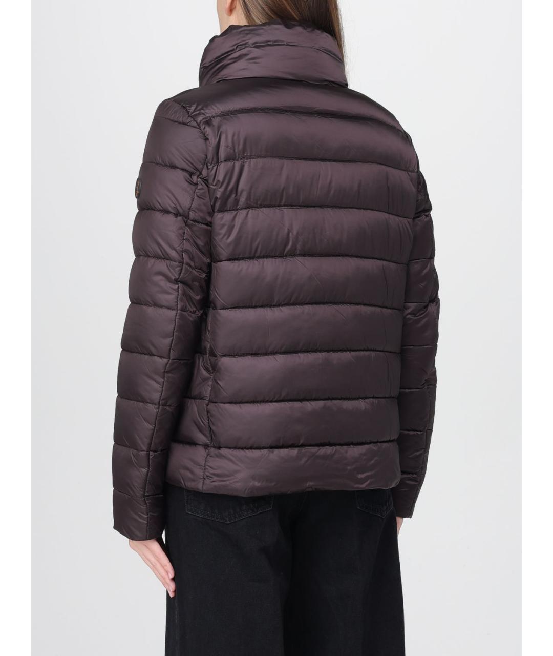 SAVE THE DUCK Коричневый полиамидовый пуховик, фото 2