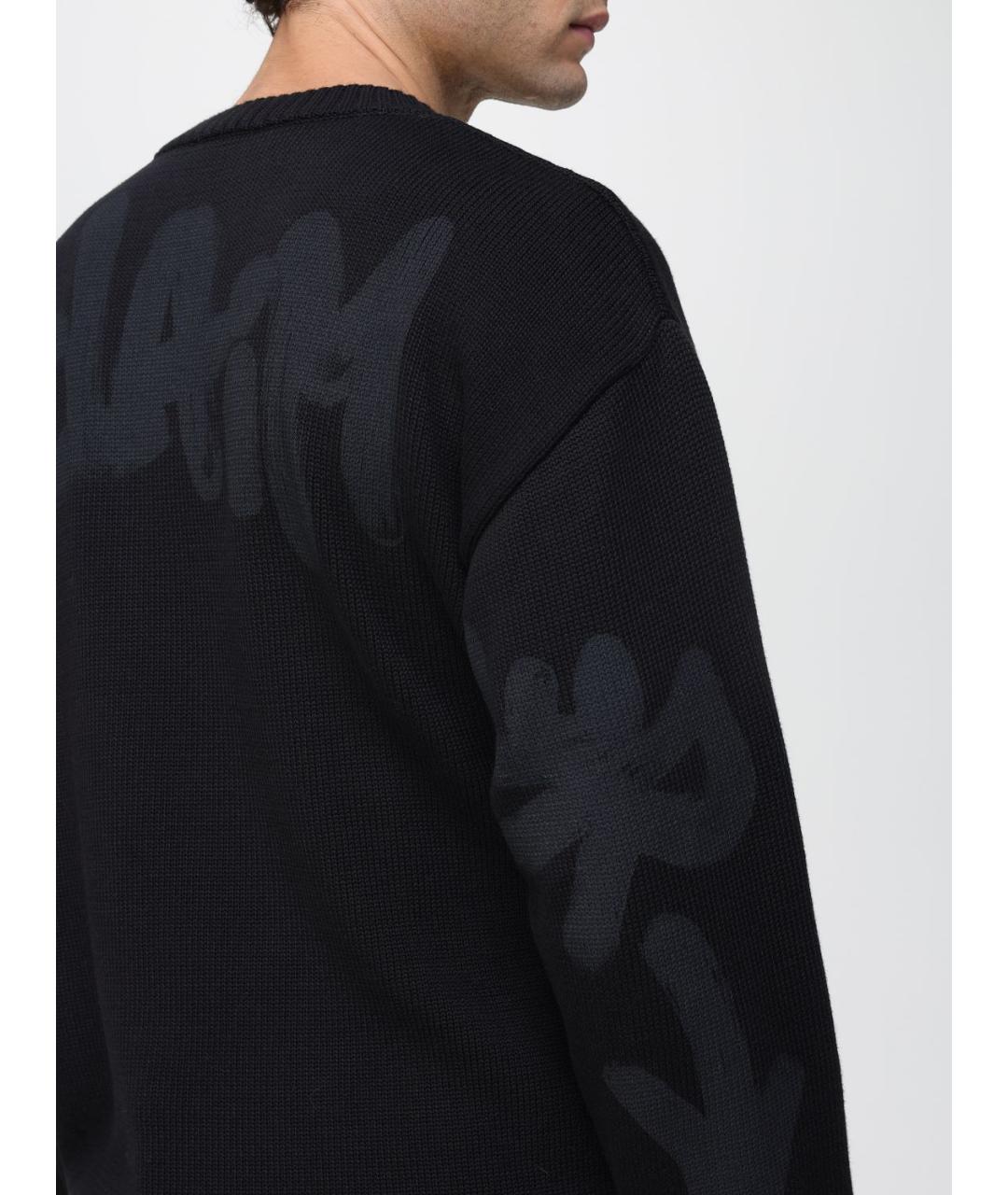 DISCLAIMER Черный хлопковый джемпер / свитер, фото 3