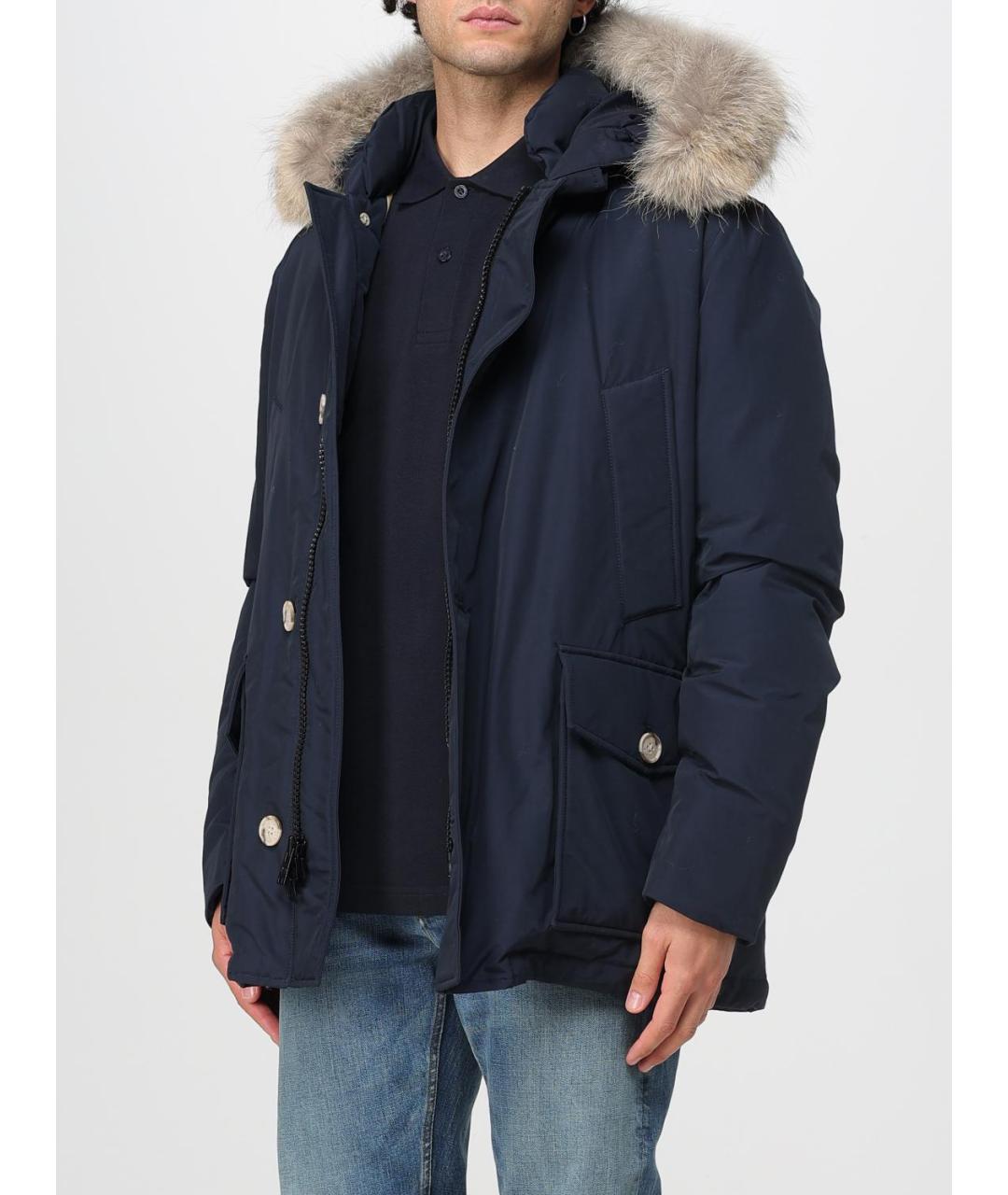 WOOLRICH Синяя хлопковая куртка, фото 4