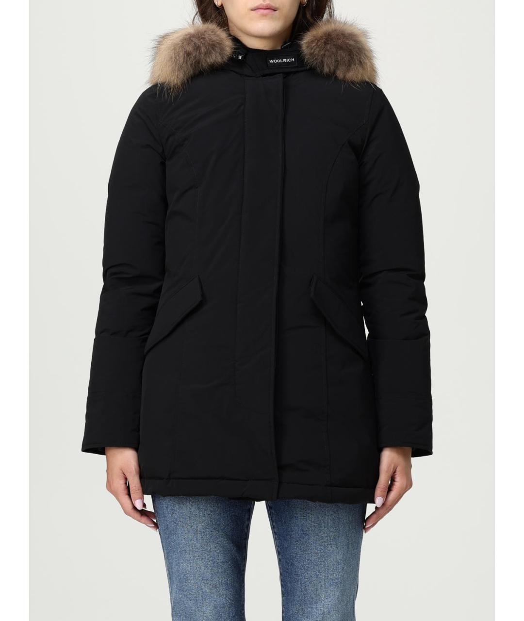 WOOLRICH Черная полиэстеровая парка, фото 2